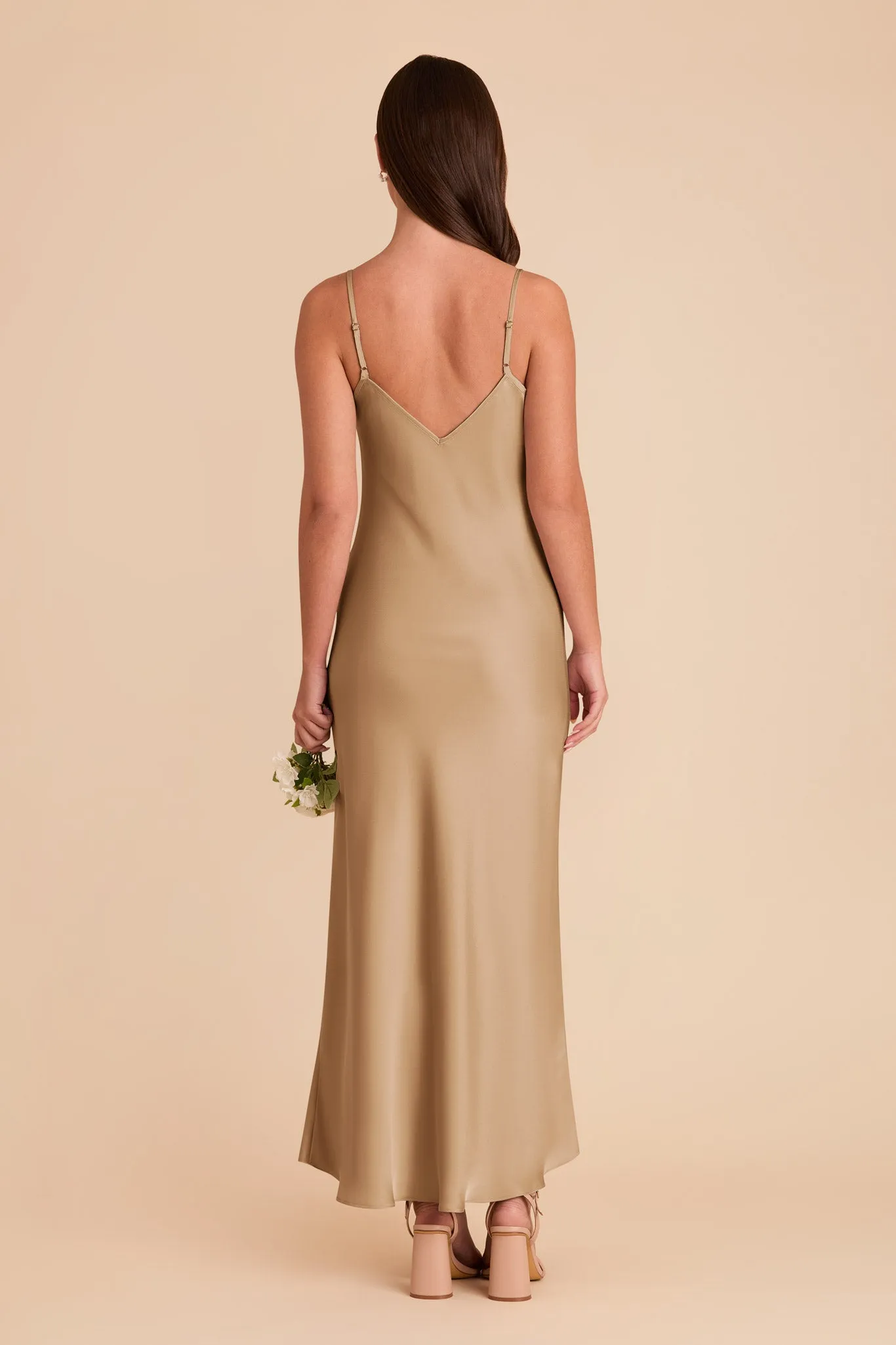 Alice Matte Satin Dress - Yellow Gold sold by Birdy Grey product image thumbnail 5