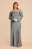 Maya Matte Satin Dress - Silver sold by Birdy Grey