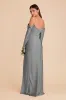 Maya Matte Satin Dress - Silver sold by Birdy Grey