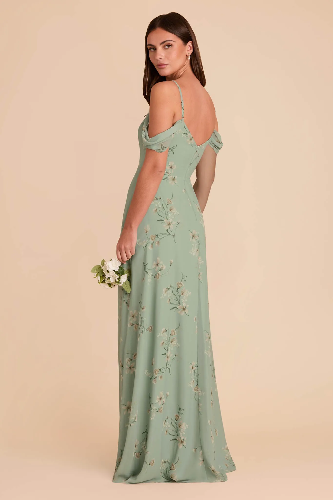 Devin Convertible Dress With Slit - Sage Le Fleur sold by Birdy Grey product image thumbnail 4