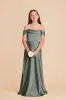 Mimi Junior Matte Satin Dress - Sea Glass sold by Birdy Grey