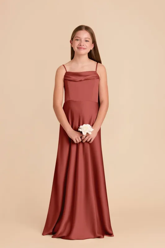 Mimi Junior Matte Satin Dress - Spice sold by Birdy Grey