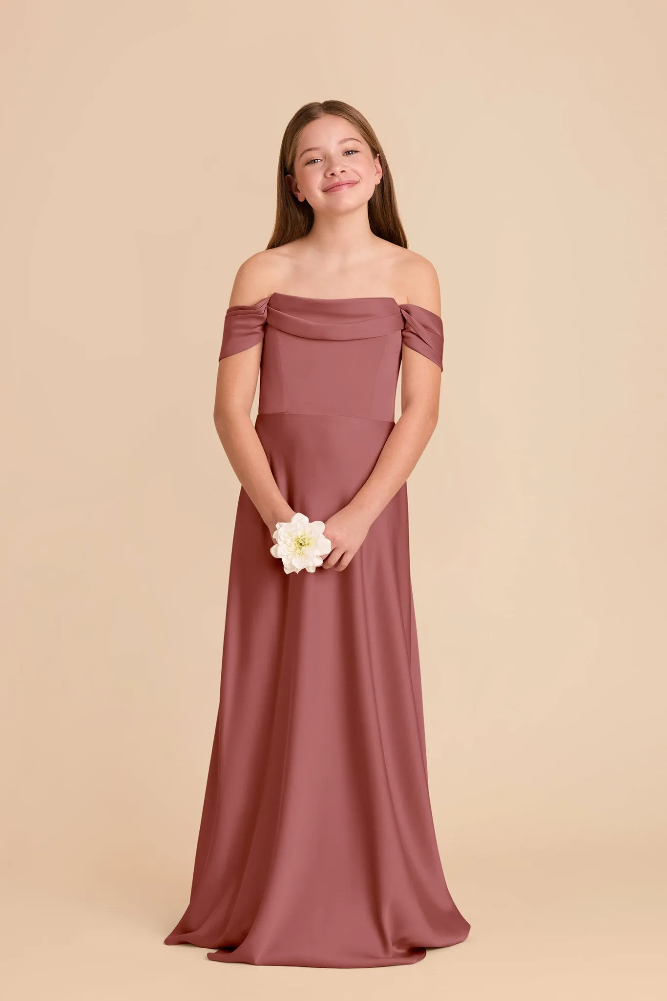 Mimi Junior Matte Satin Dress - Wild Rose sold by Birdy Grey product image thumbnail 4