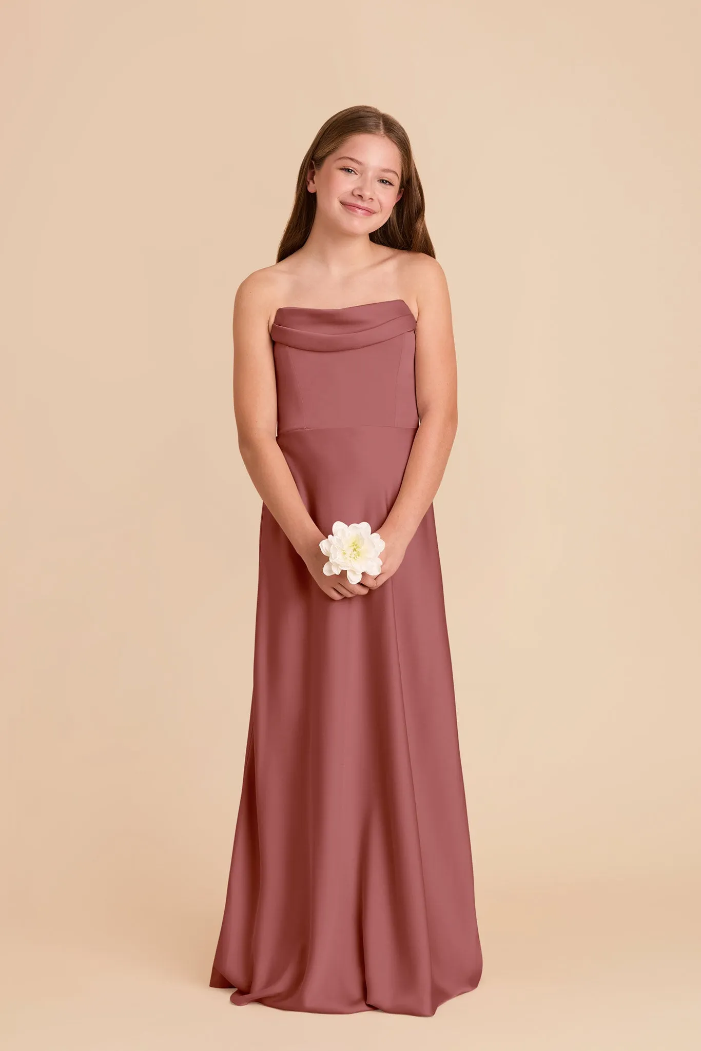 Mimi Junior Matte Satin Dress - Wild Rose sold by Birdy Grey product image thumbnail 2