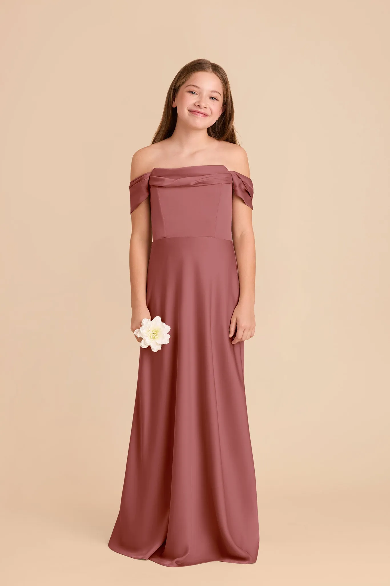 Mimi Junior Matte Satin Dress - Wild Rose sold by Birdy Grey product image thumbnail 3