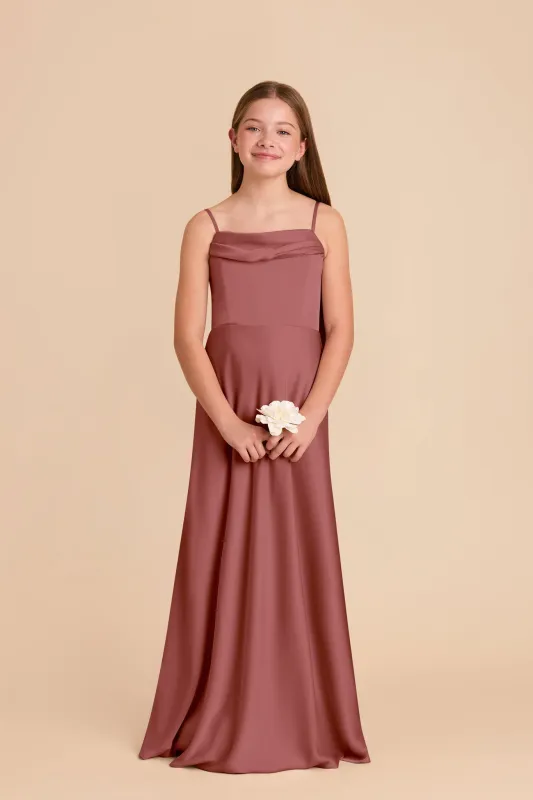 Mimi Junior Matte Satin Dress - Wild Rose sold by Birdy Grey