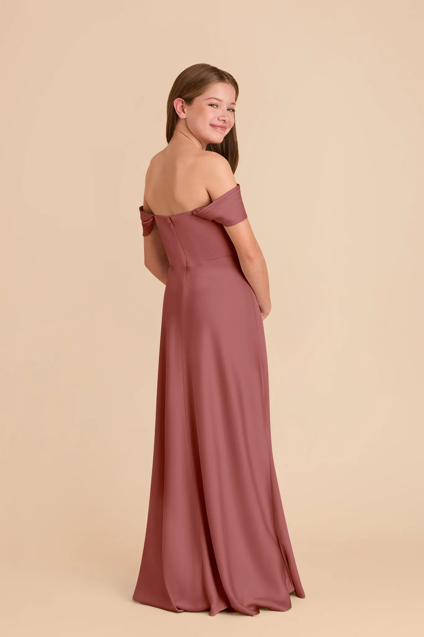 Mimi Junior Matte Satin Dress - Wild Rose sold by Birdy Grey product image thumbnail 5