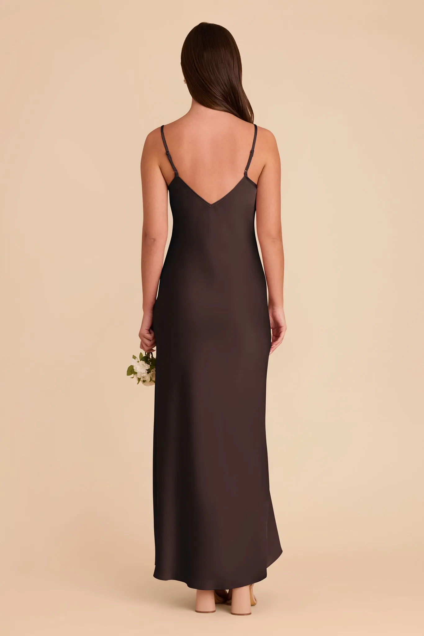 Alice Matte Satin Dress - Espresso sold by Birdy Grey product image thumbnail 5