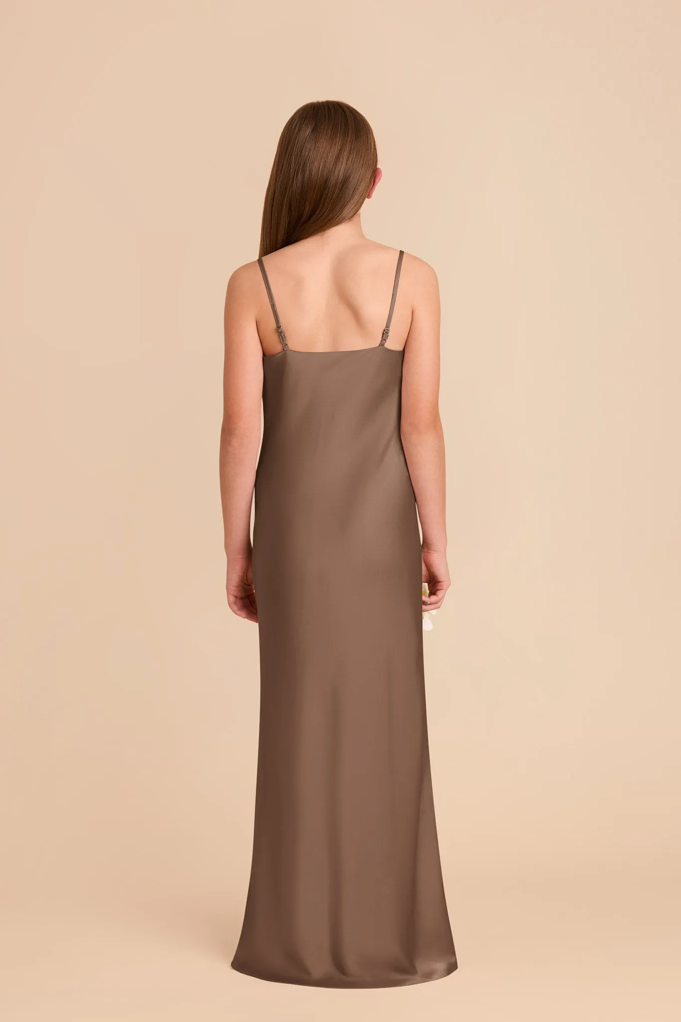 Elisa Junior Matte Satin Dress - Mocha sold by Birdy Grey product image thumbnail 4