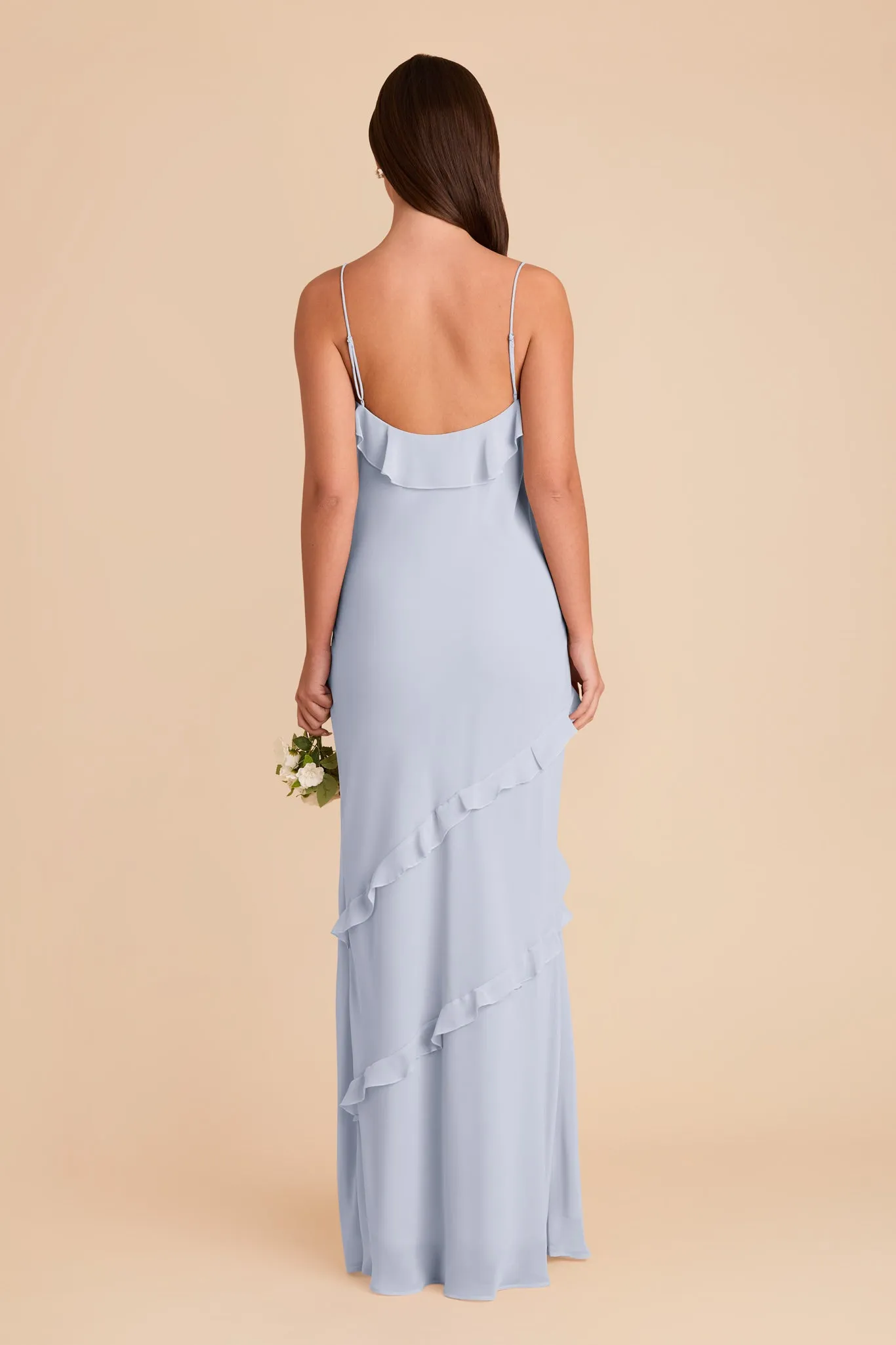 Valentina Chiffon Dress - Ice Blue sold by Birdy Grey product image thumbnail 5