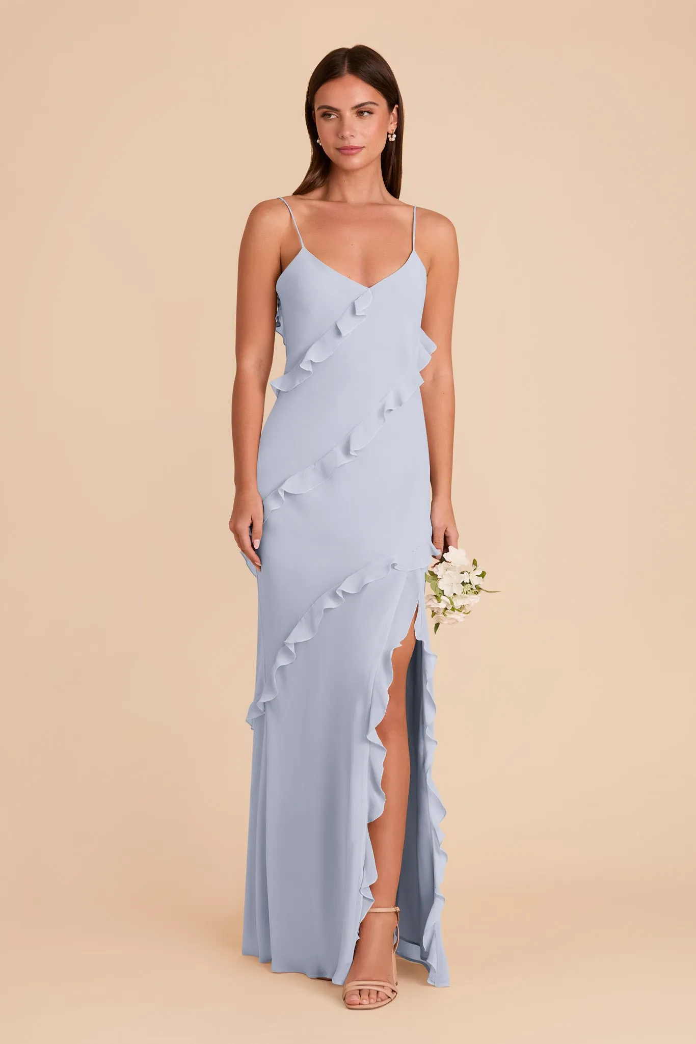 Valentina Chiffon Dress - Ice Blue sold by Birdy Grey product image thumbnail 3