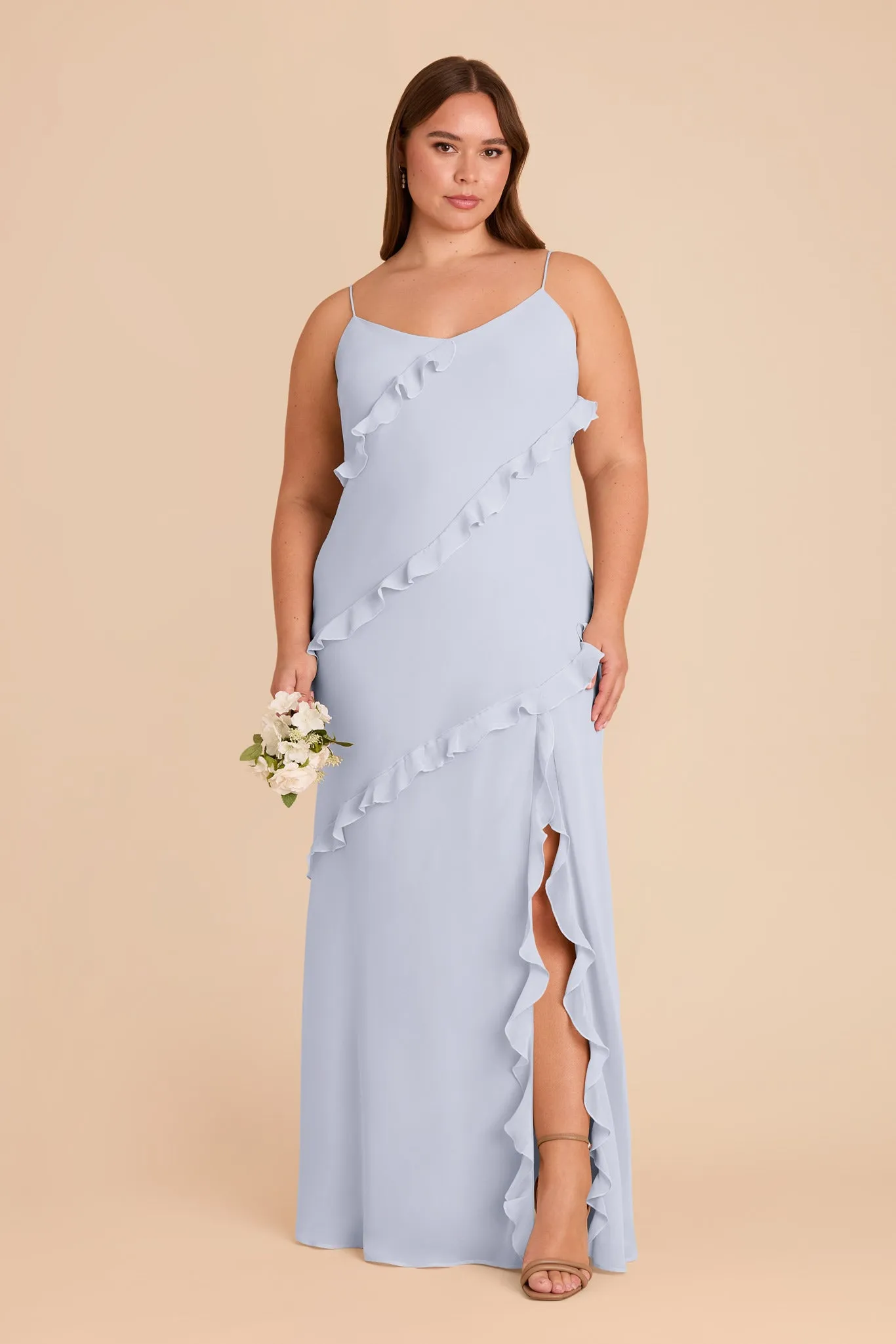 Valentina Chiffon Dress - Ice Blue sold by Birdy Grey product image thumbnail 2