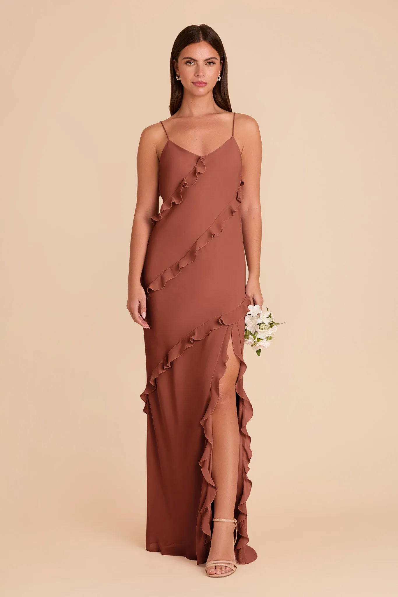 Valentina Chiffon Dress - Desert Rose sold by Birdy Grey