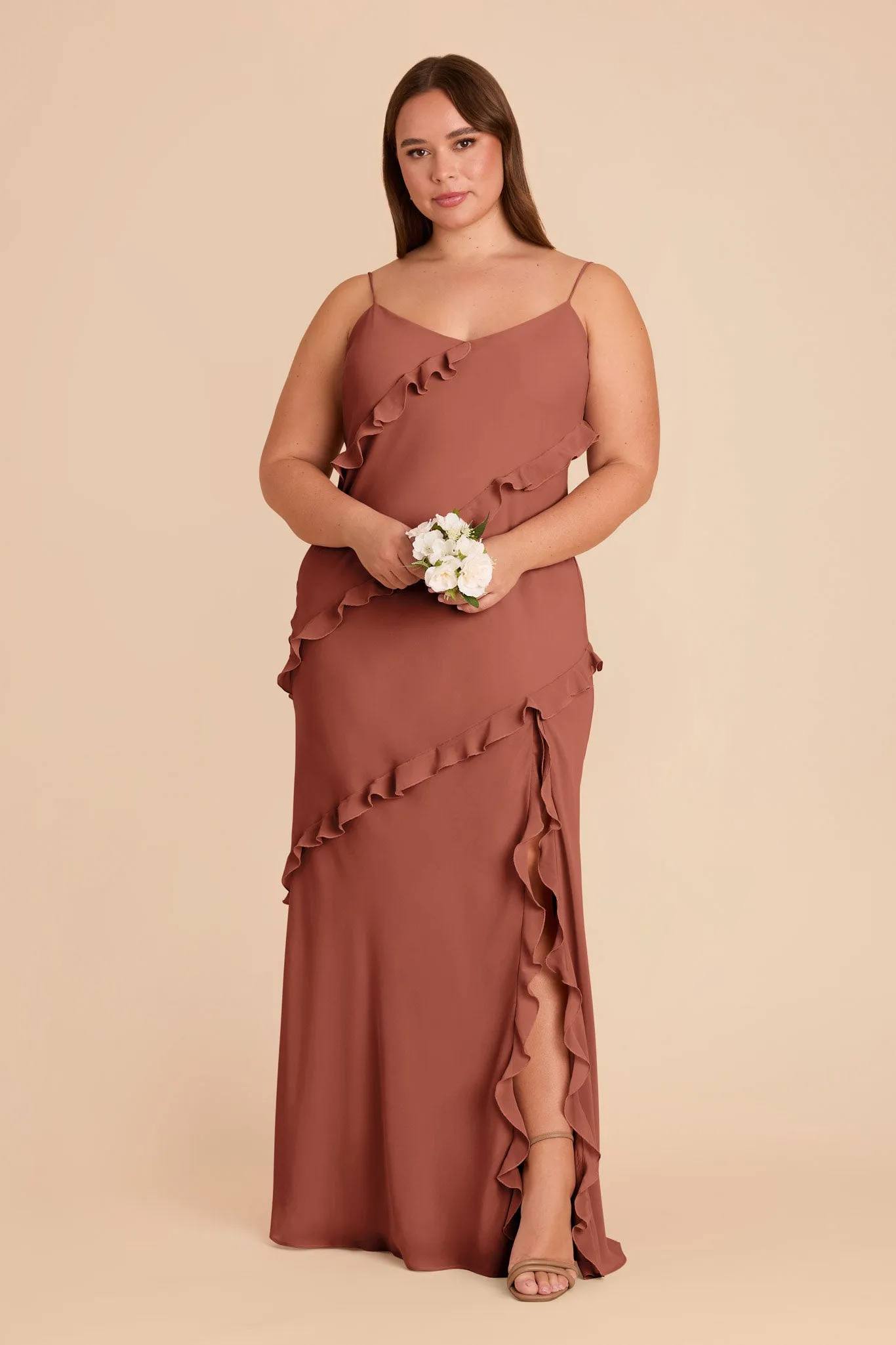 Valentina Chiffon Dress - Desert Rose sold by Birdy Grey product image thumbnail 2