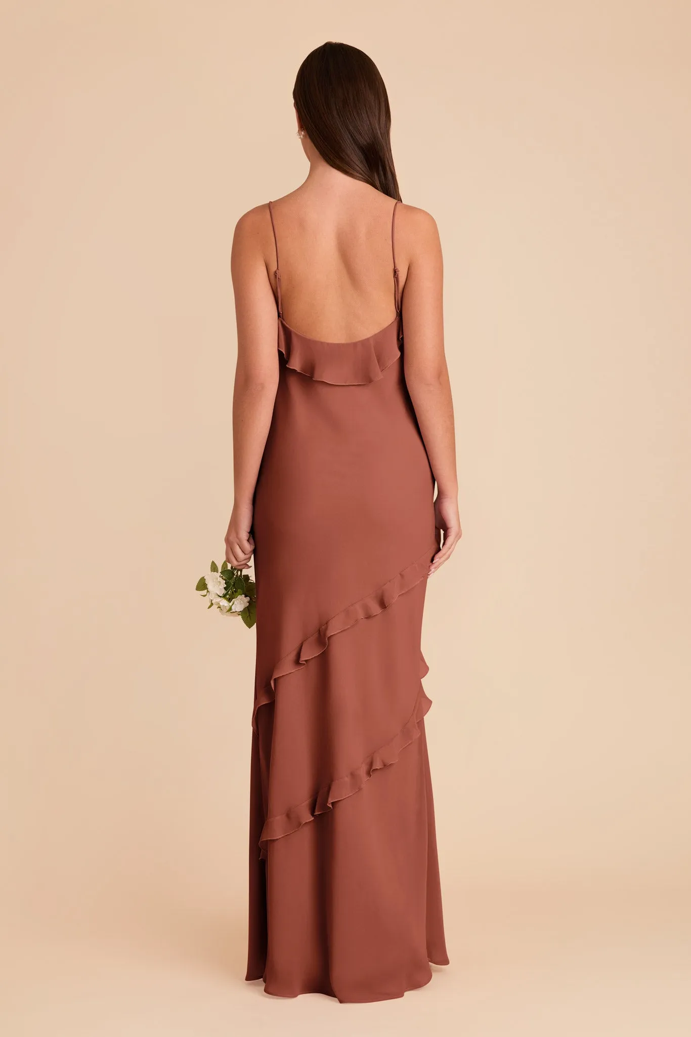 Valentina Chiffon Dress - Desert Rose sold by Birdy Grey product image thumbnail 5