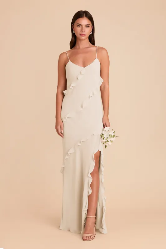 Valentina Chiffon Dress - Champagne sold by Birdy Grey