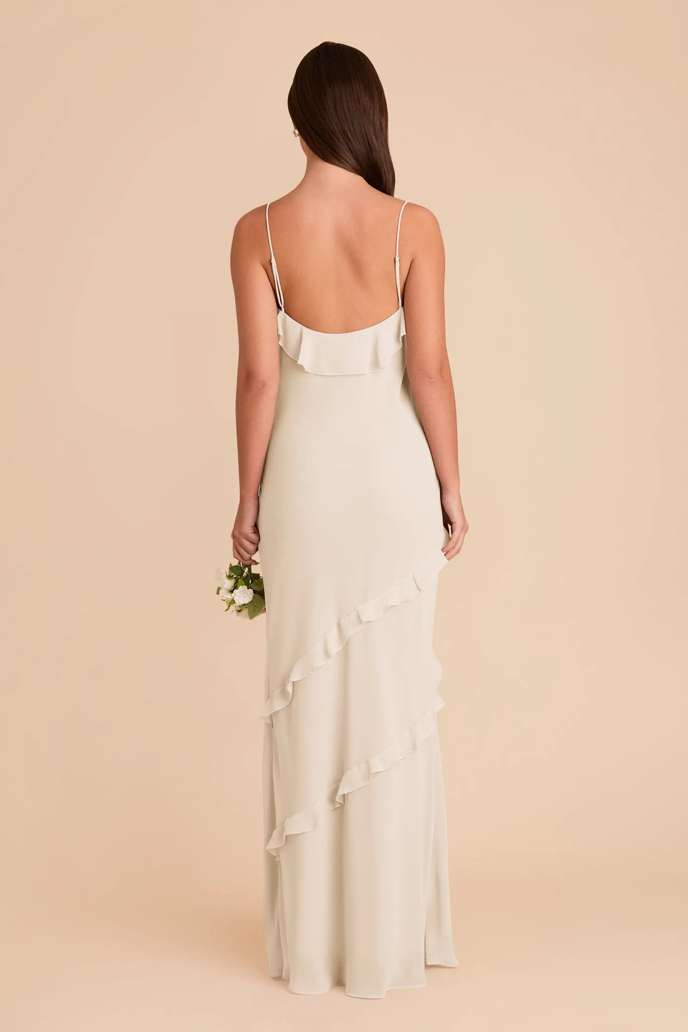 Valentina Chiffon Dress - Champagne sold by Birdy Grey product image thumbnail 5