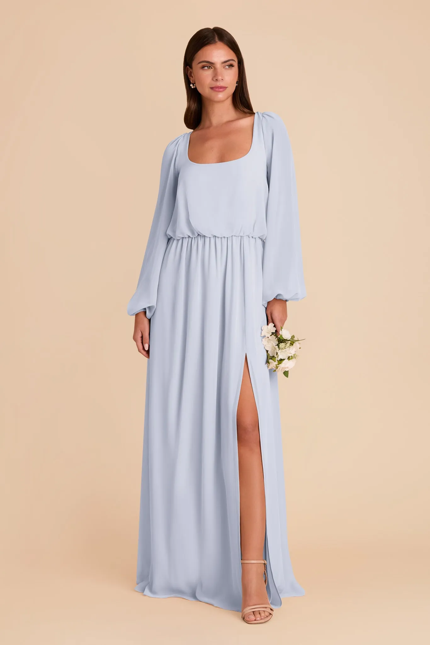 Eloise Chiffon Dress - Ice Blue sold by Birdy Grey product image thumbnail 3