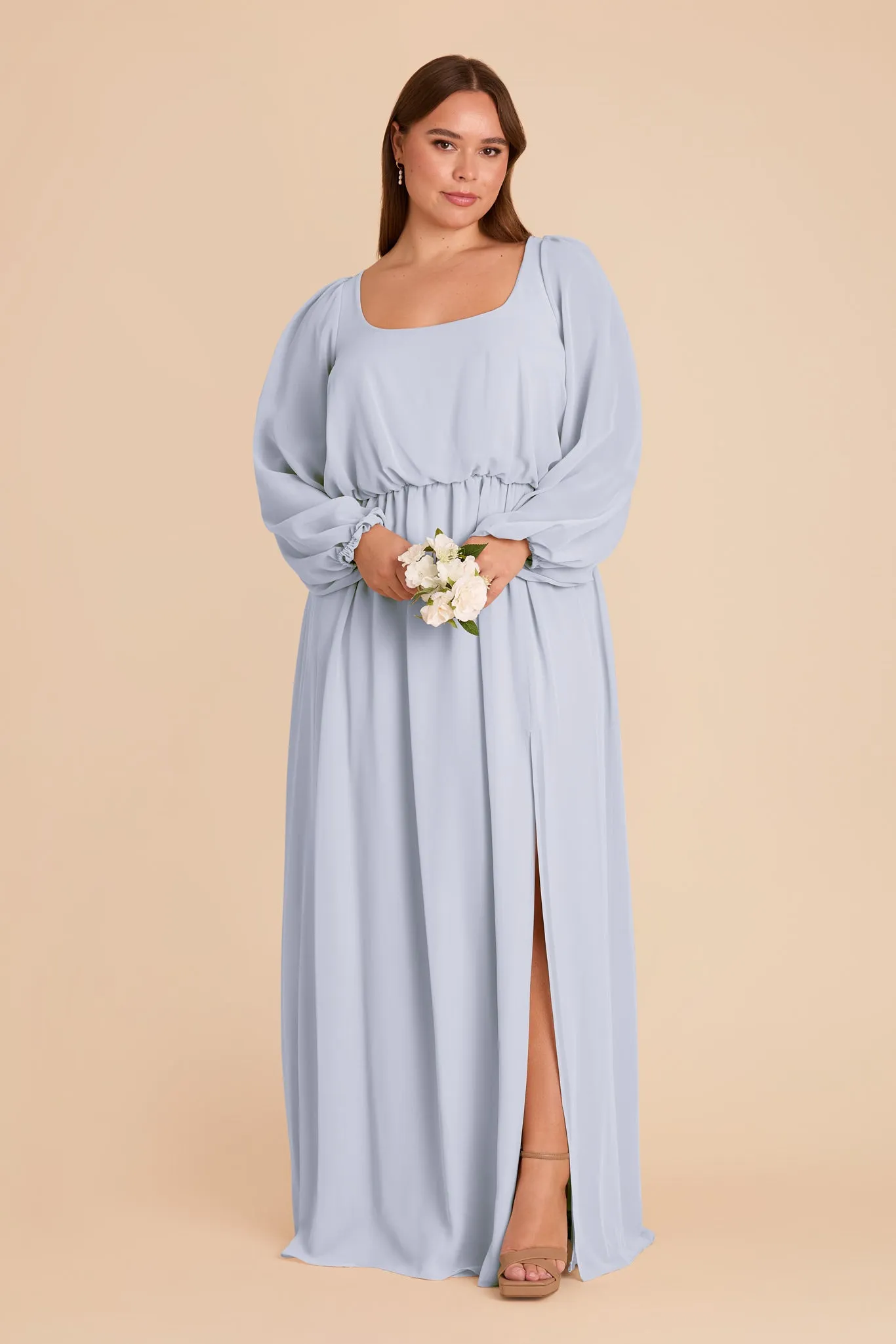 Eloise Chiffon Dress - Ice Blue sold by Birdy Grey product image thumbnail 2