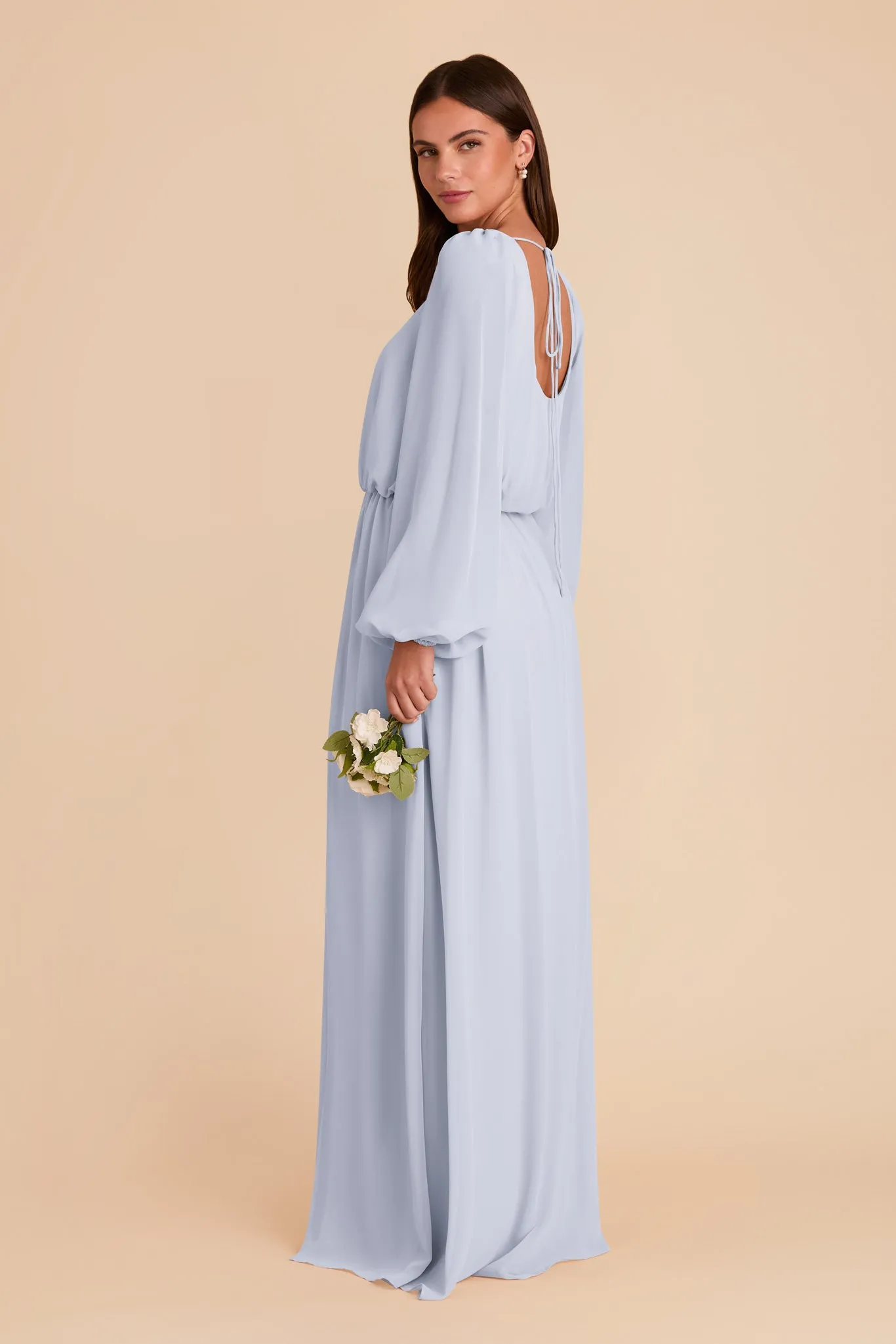 Eloise Chiffon Dress - Ice Blue sold by Birdy Grey product image thumbnail 5