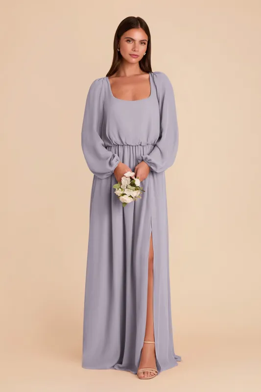 Eloise Chiffon Dress - Dusty Lilac sold by Birdy Grey