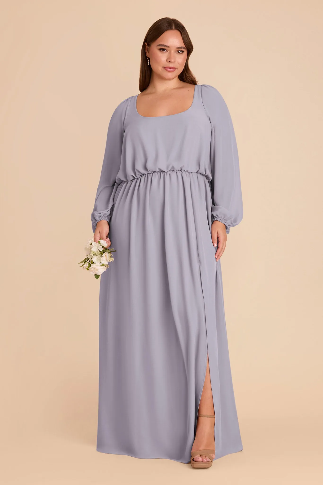 Eloise Chiffon Dress - Dusty Lilac sold by Birdy Grey product image thumbnail 2