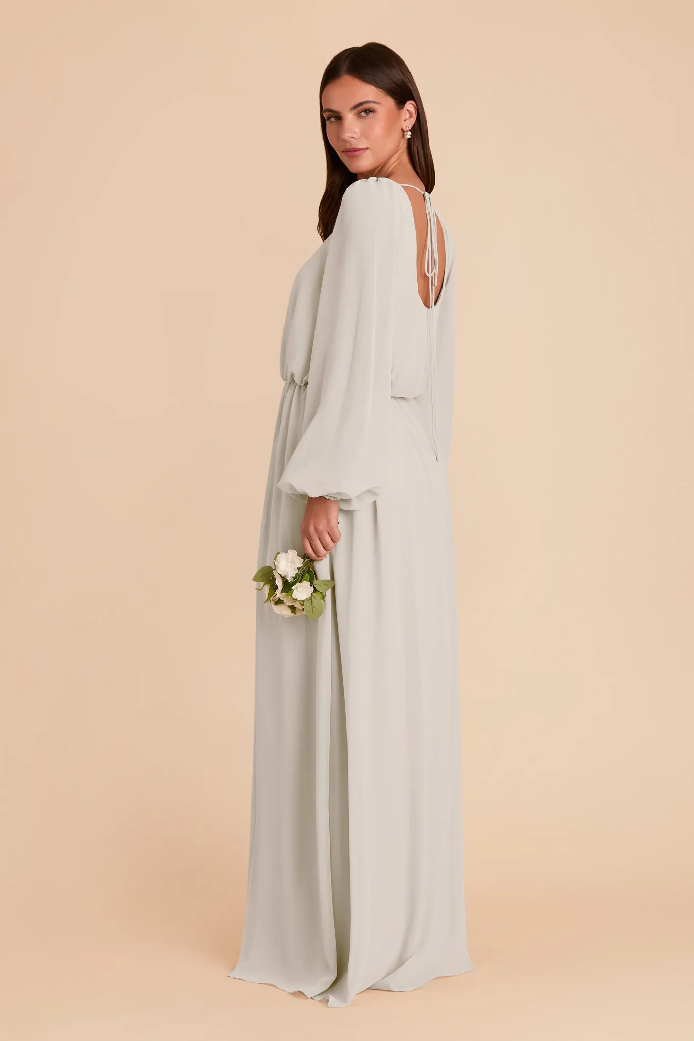 Eloise Chiffon Dress - Dove Gray sold by Birdy Grey product image thumbnail 5