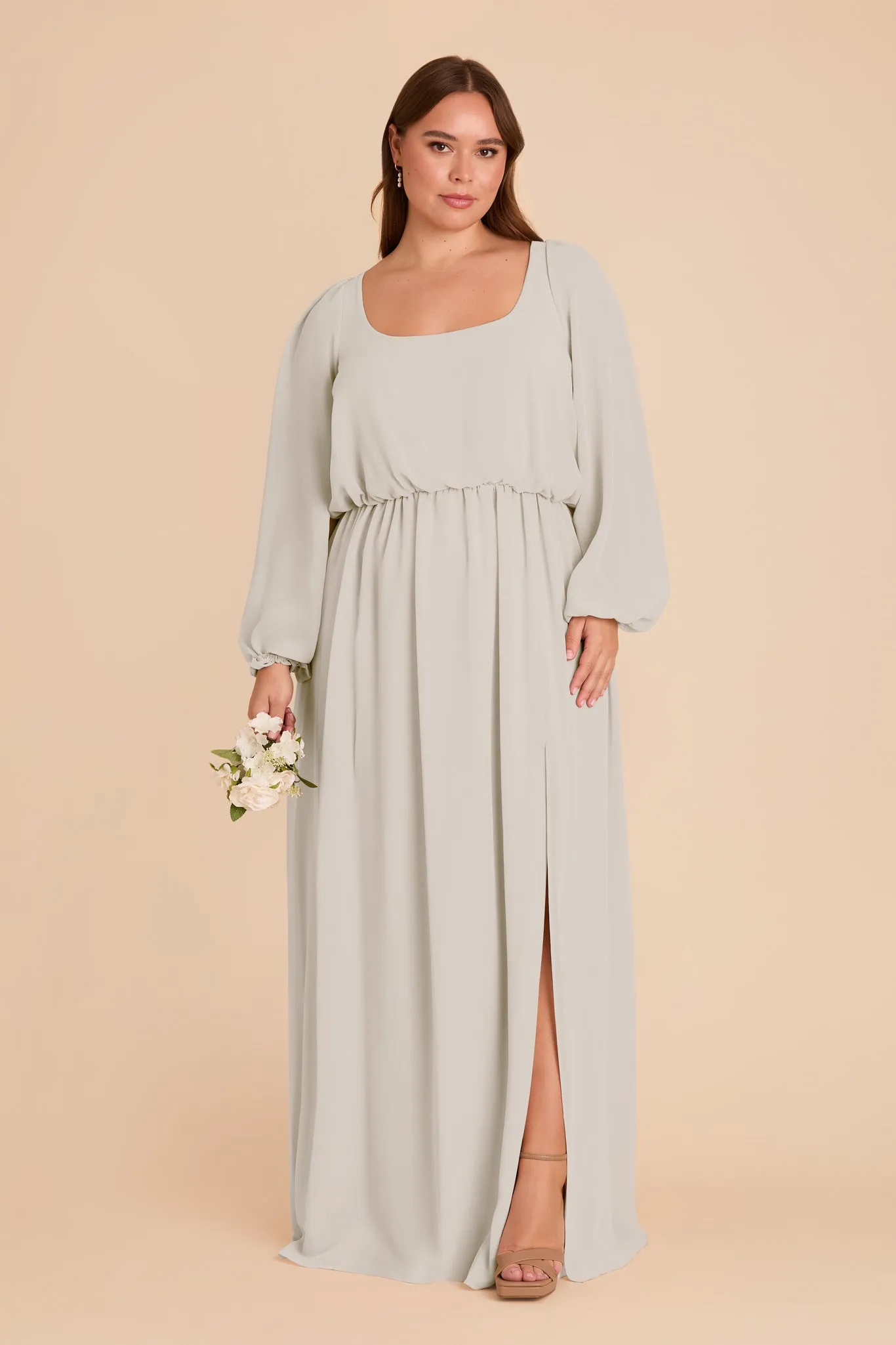 Eloise Chiffon Dress - Dove Gray sold by Birdy Grey product image thumbnail 2