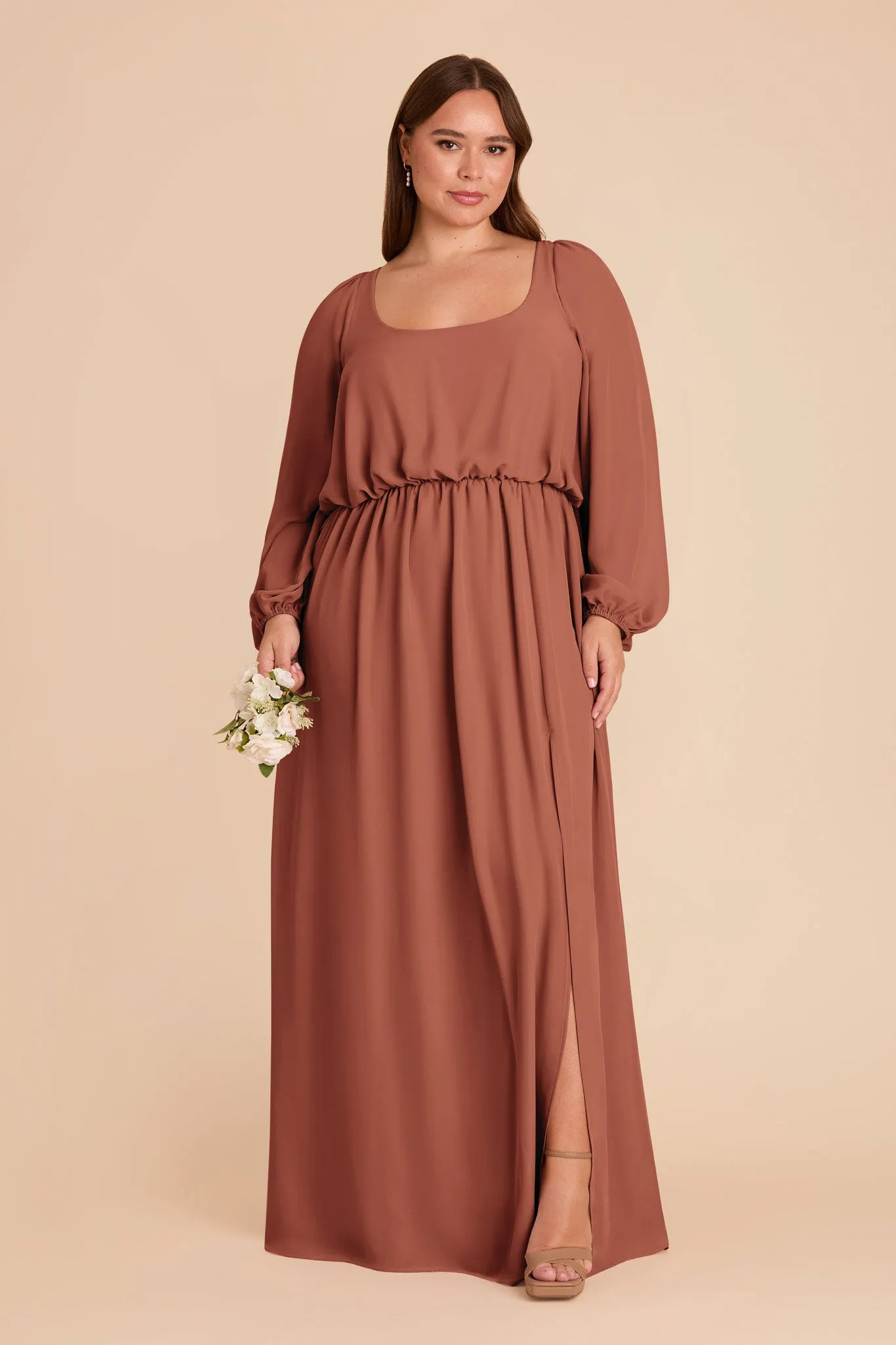 Eloise Chiffon Dress - Desert Rose sold by Birdy Grey product image thumbnail 2