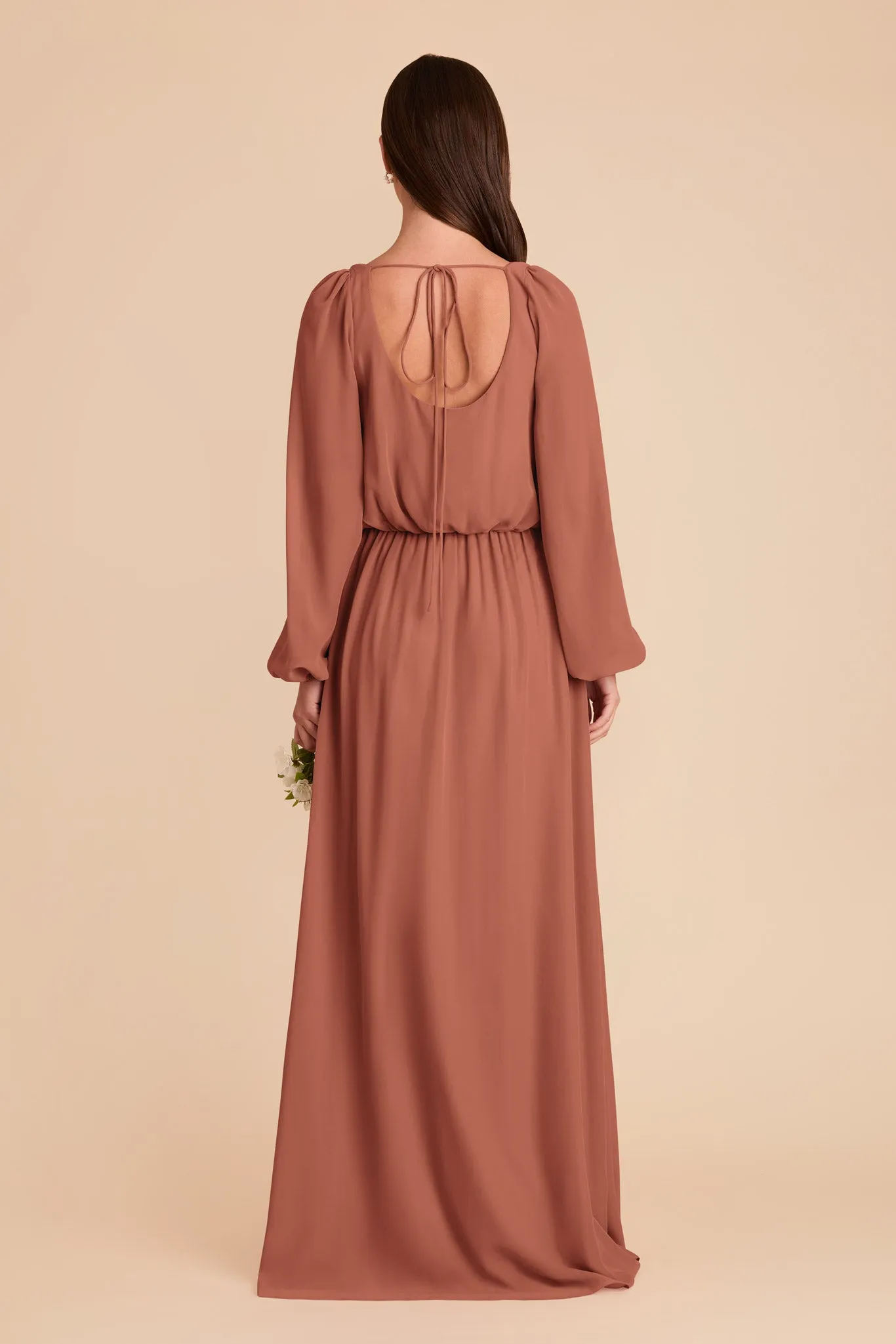 Eloise Chiffon Dress - Desert Rose sold by Birdy Grey product image thumbnail 5