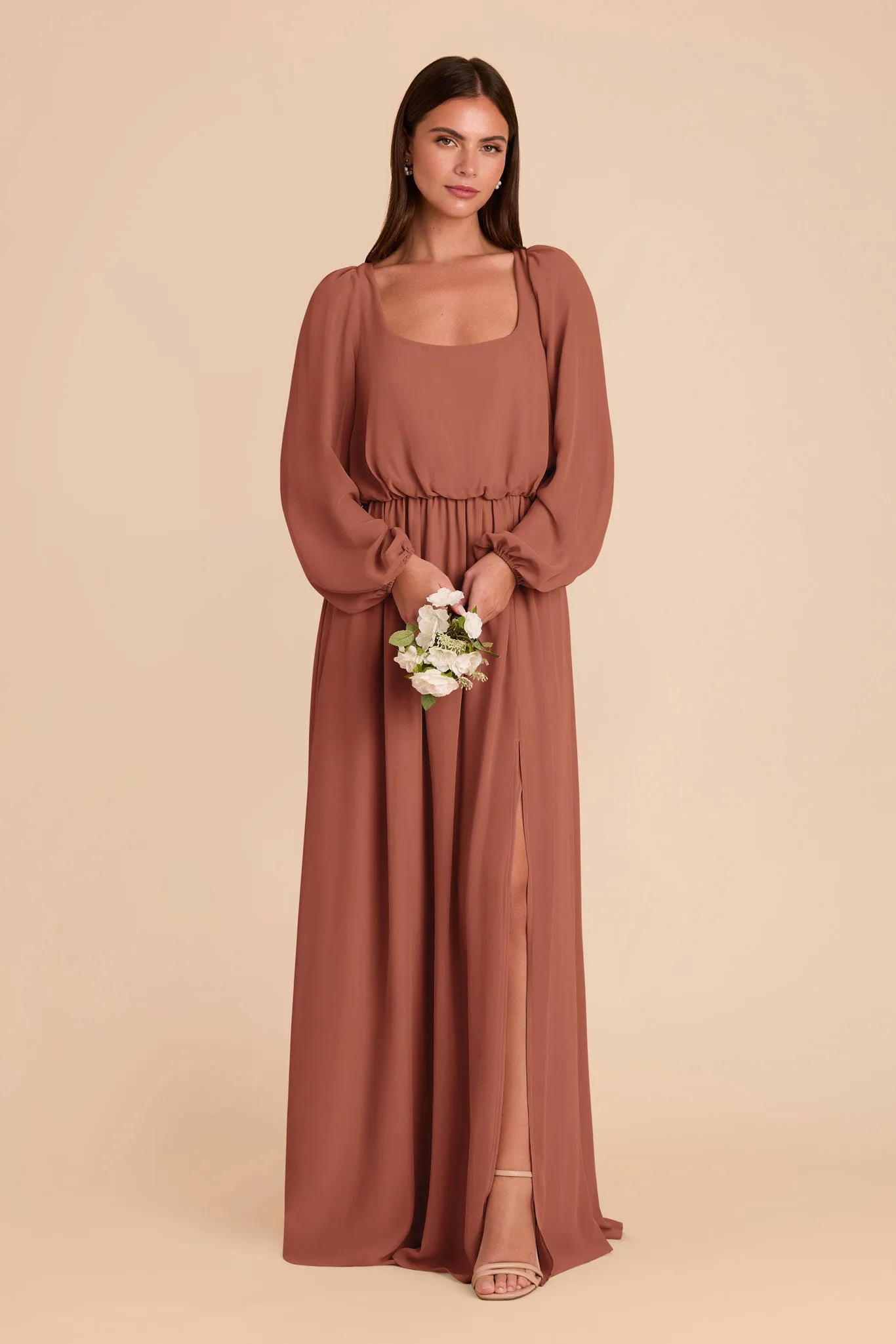 Eloise Chiffon Dress - Desert Rose sold by Birdy Grey product image thumbnail 3