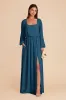 Eloise Chiffon Dress - Dark Teal sold by Birdy Grey