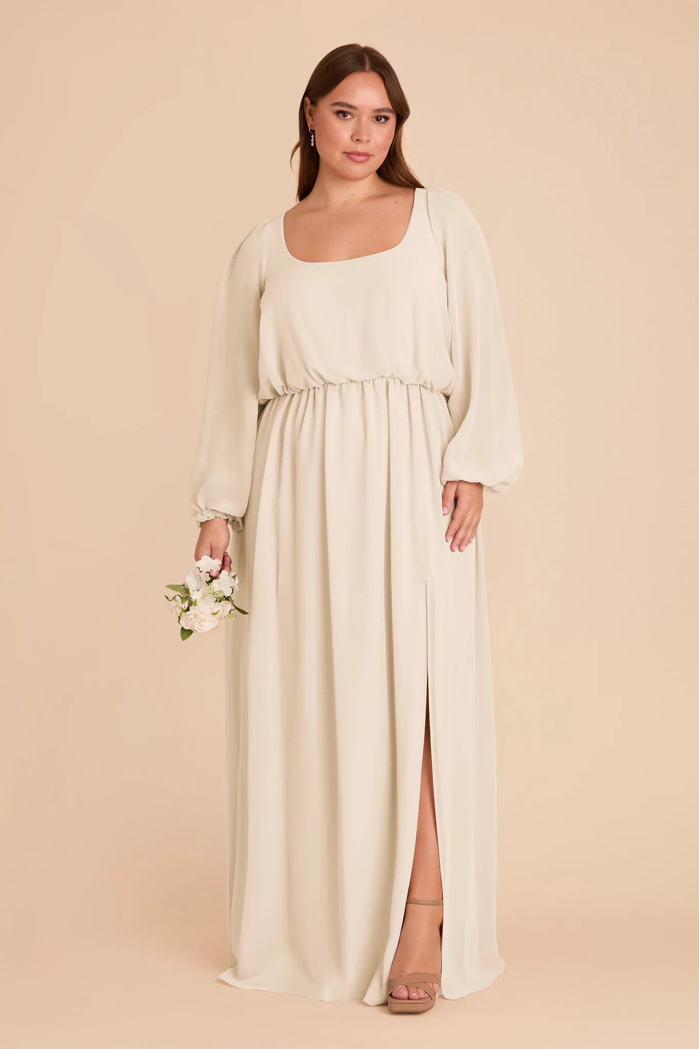 Eloise Chiffon Dress - Champagne sold by Birdy Grey product image thumbnail 2