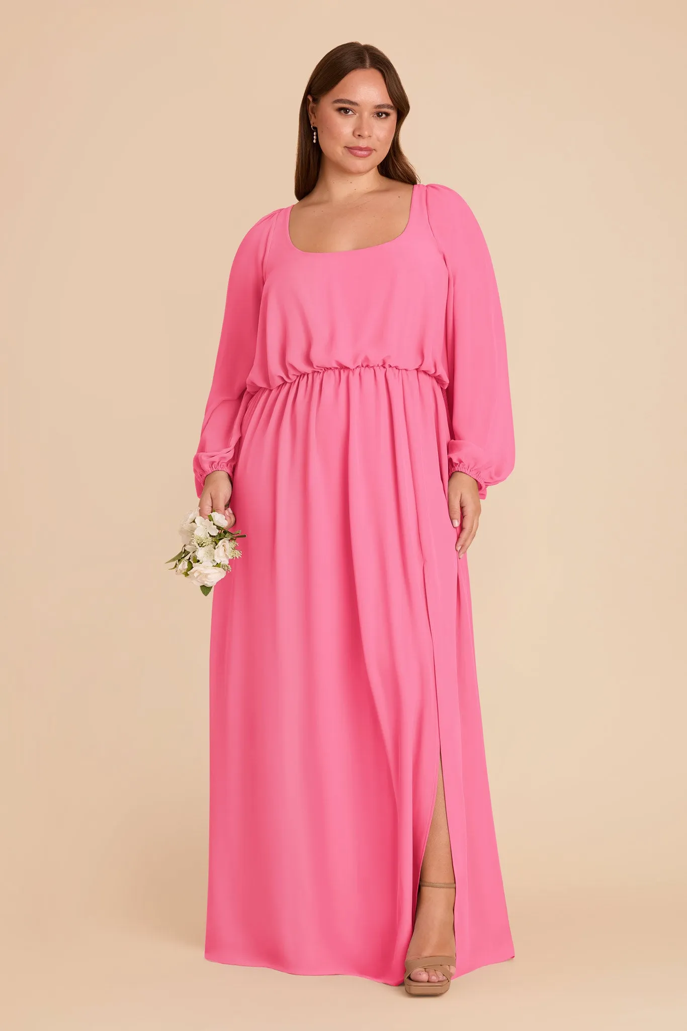 Eloise Chiffon Dress - Bon Bon Pink sold by Birdy Grey product image thumbnail 2