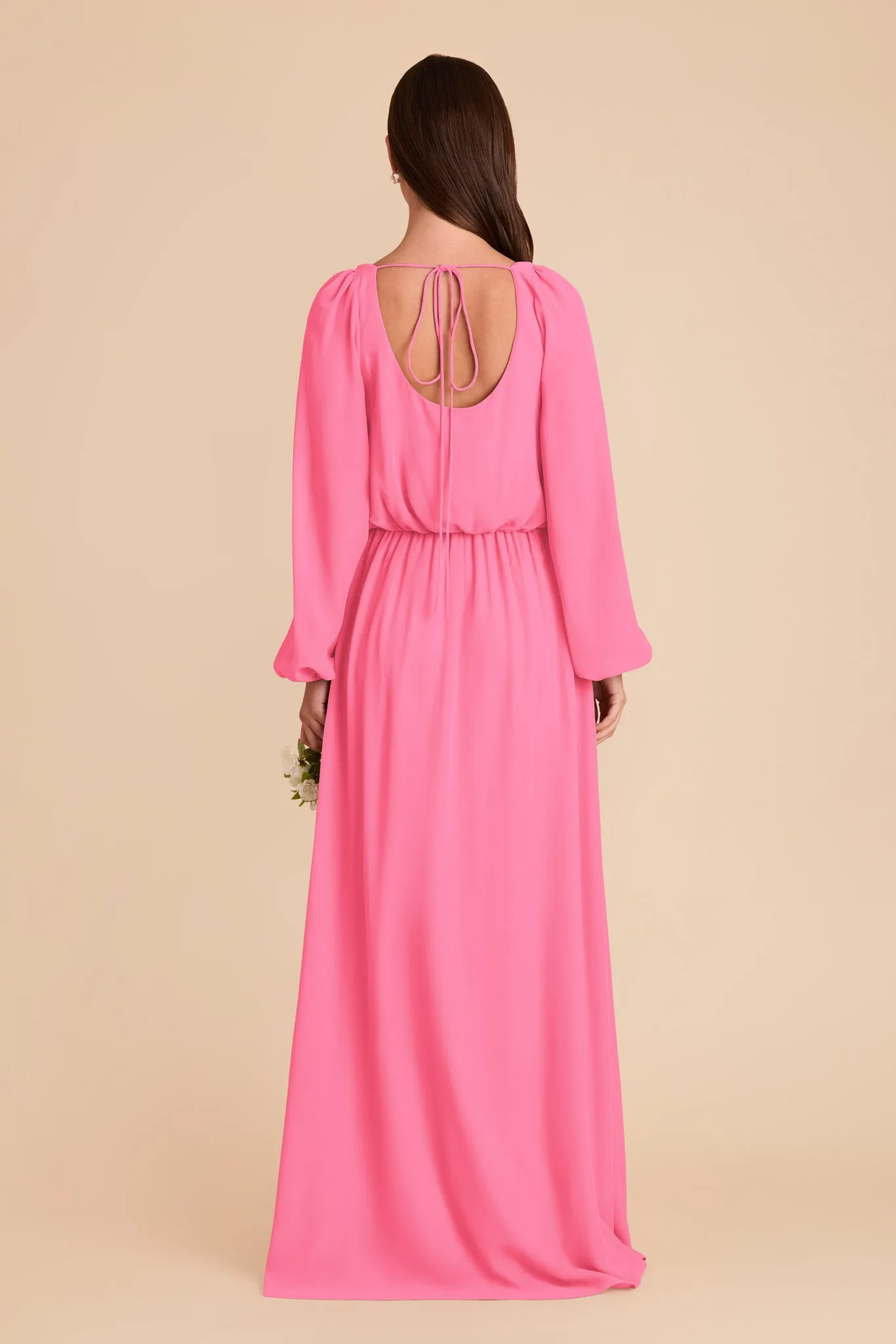 Eloise Chiffon Dress - Bon Bon Pink sold by Birdy Grey product image thumbnail 5