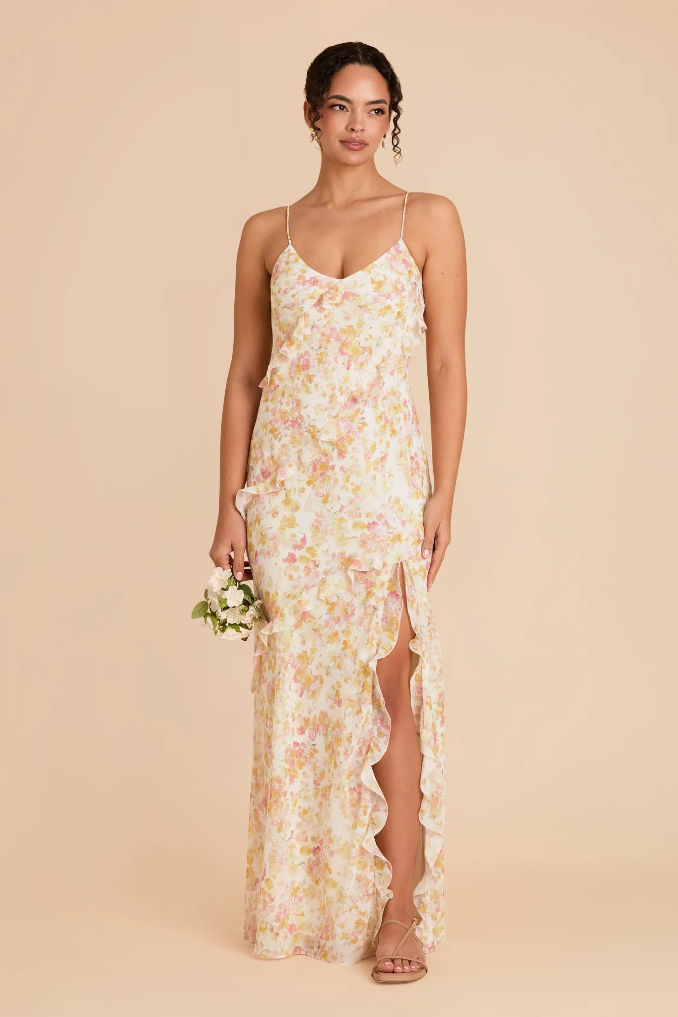 Valentina Chiffon Dress - Pressed Floral sold by Birdy Grey