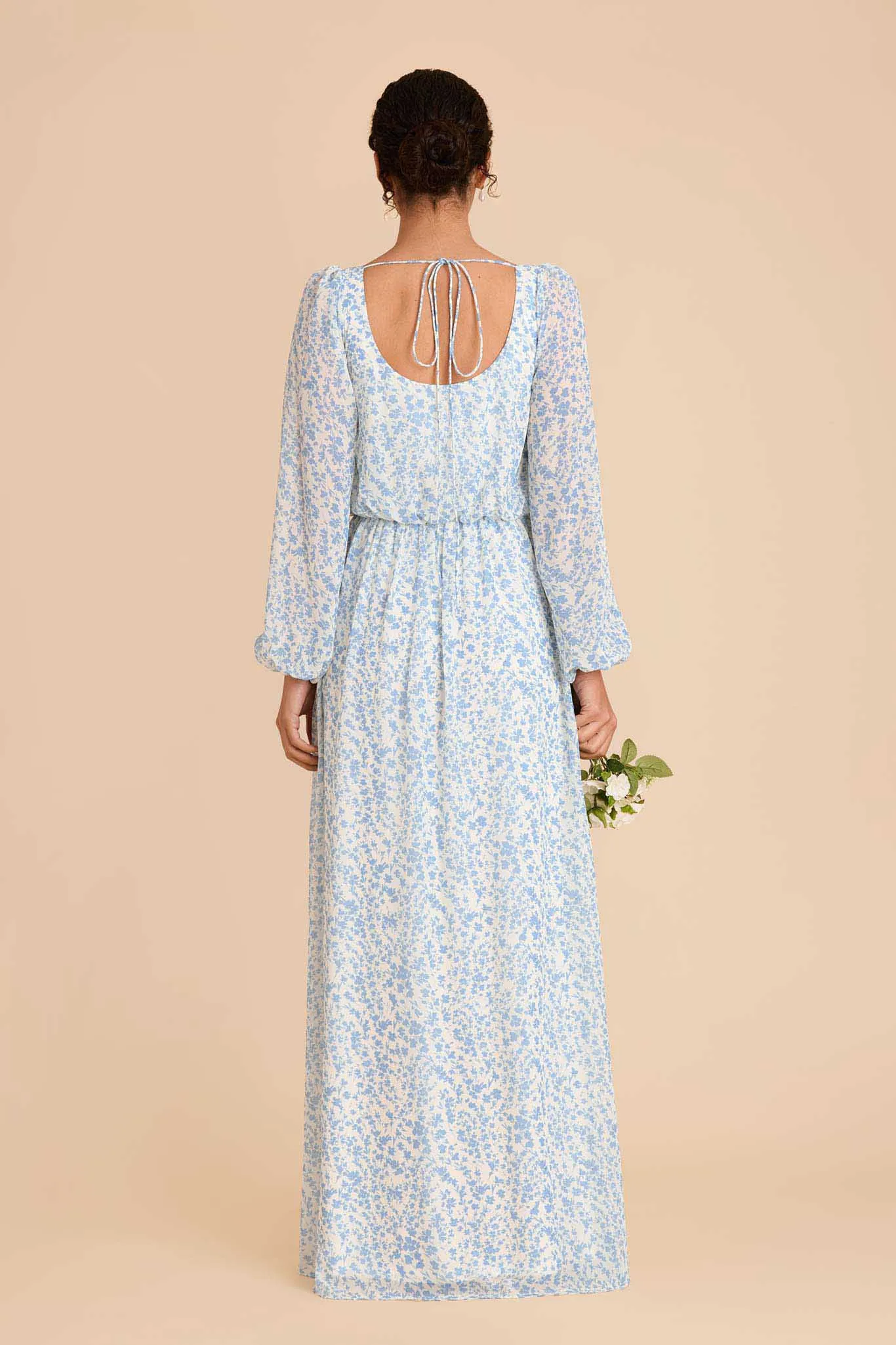 Eloise Chiffon Dress - Blue Dreamy Ditsy sold by Birdy Grey product image thumbnail 5