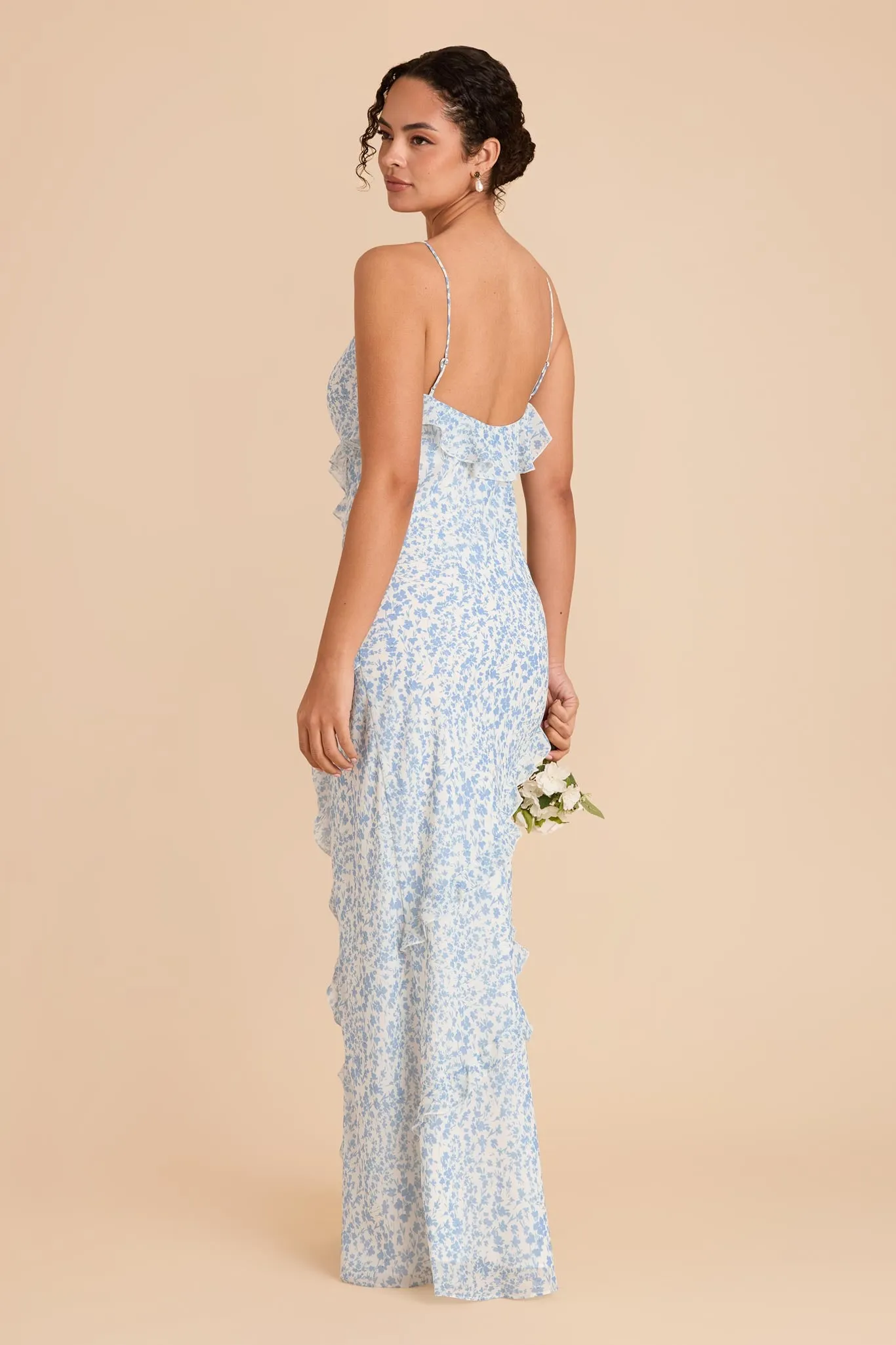 Valentina Chiffon Dress - Blue Dreamy Ditsy sold by Birdy Grey product image thumbnail 3