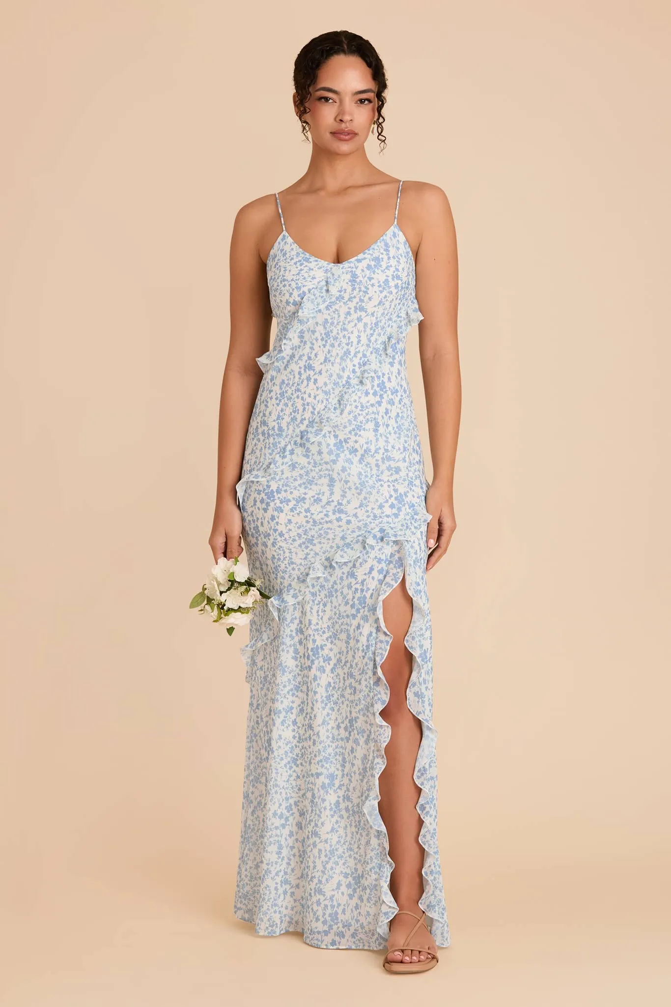 Valentina Chiffon Dress - Blue Dreamy Ditsy sold by Birdy Grey product image thumbnail 2