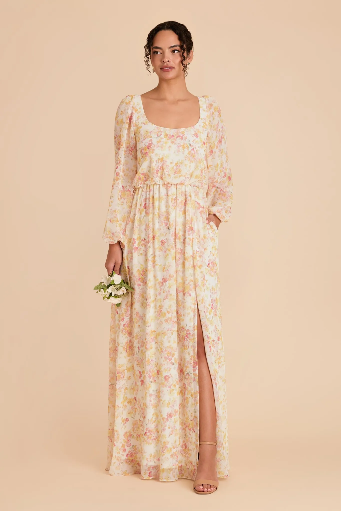 Eloise Chiffon Dress - Pressed Floral sold by Birdy Grey product image thumbnail 3