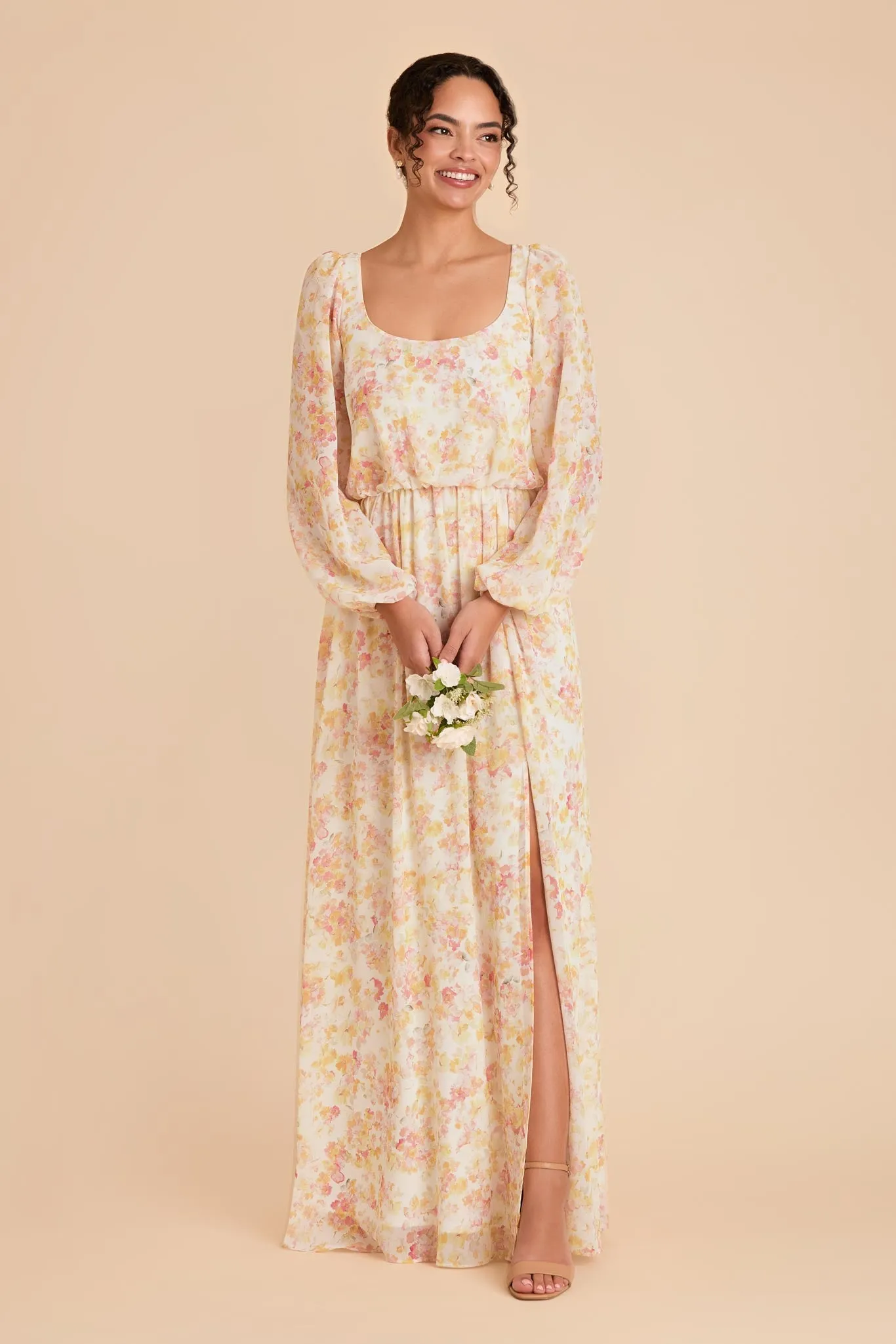 Eloise Chiffon Dress - Pressed Floral sold by Birdy Grey product image thumbnail 2