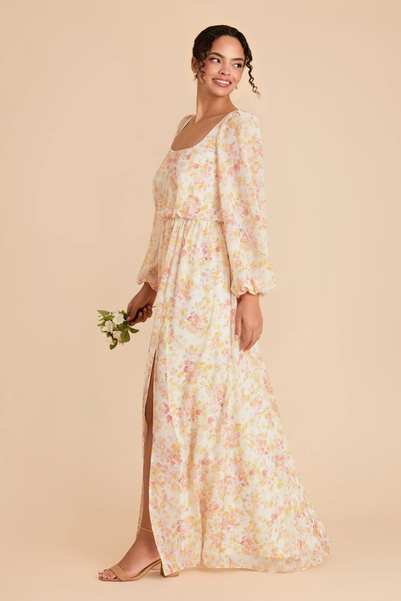 Eloise Chiffon Dress - Pressed Floral sold by Birdy Grey product image thumbnail 4