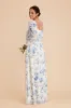Eloise Chiffon Dress - Blue Rococo Floral sold by Birdy Grey