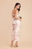 Isla Matte Satin Dress - Champagne Cascadia Bouquet sold by Birdy Grey