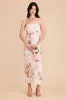 Isla Matte Satin Dress - Champagne Cascadia Bouquet sold by Birdy Grey