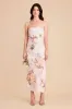 Isla Matte Satin Dress - Champagne Cascadia Bouquet sold by Birdy Grey