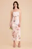 Isla Matte Satin Dress - Champagne Cascadia Bouquet sold by Birdy Grey