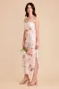 Isla Matte Satin Dress - Champagne Cascadia Bouquet sold by Birdy Grey