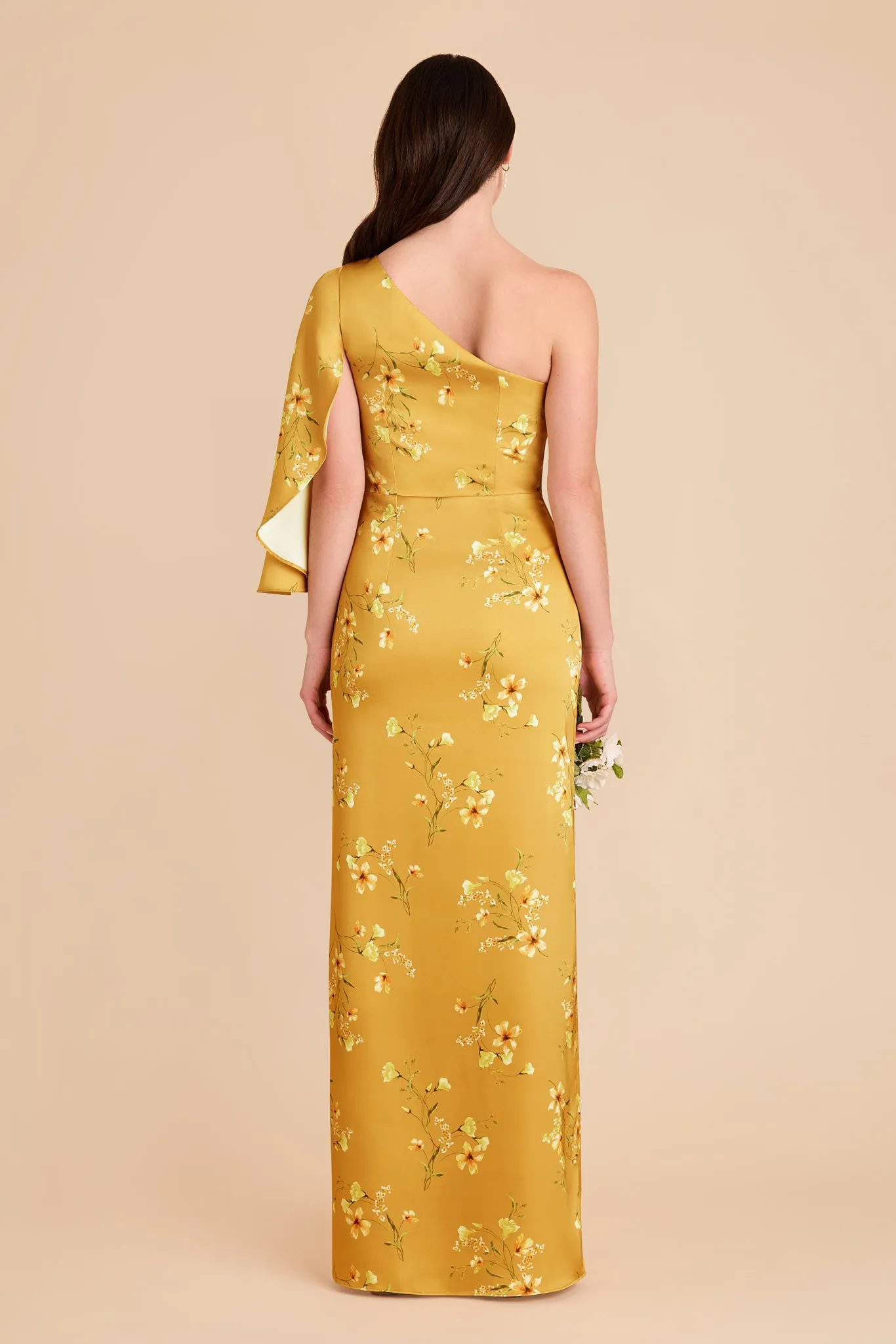 Christine Matte Satin Dress - Marigold Le Fleur sold by Birdy Grey product image thumbnail 5