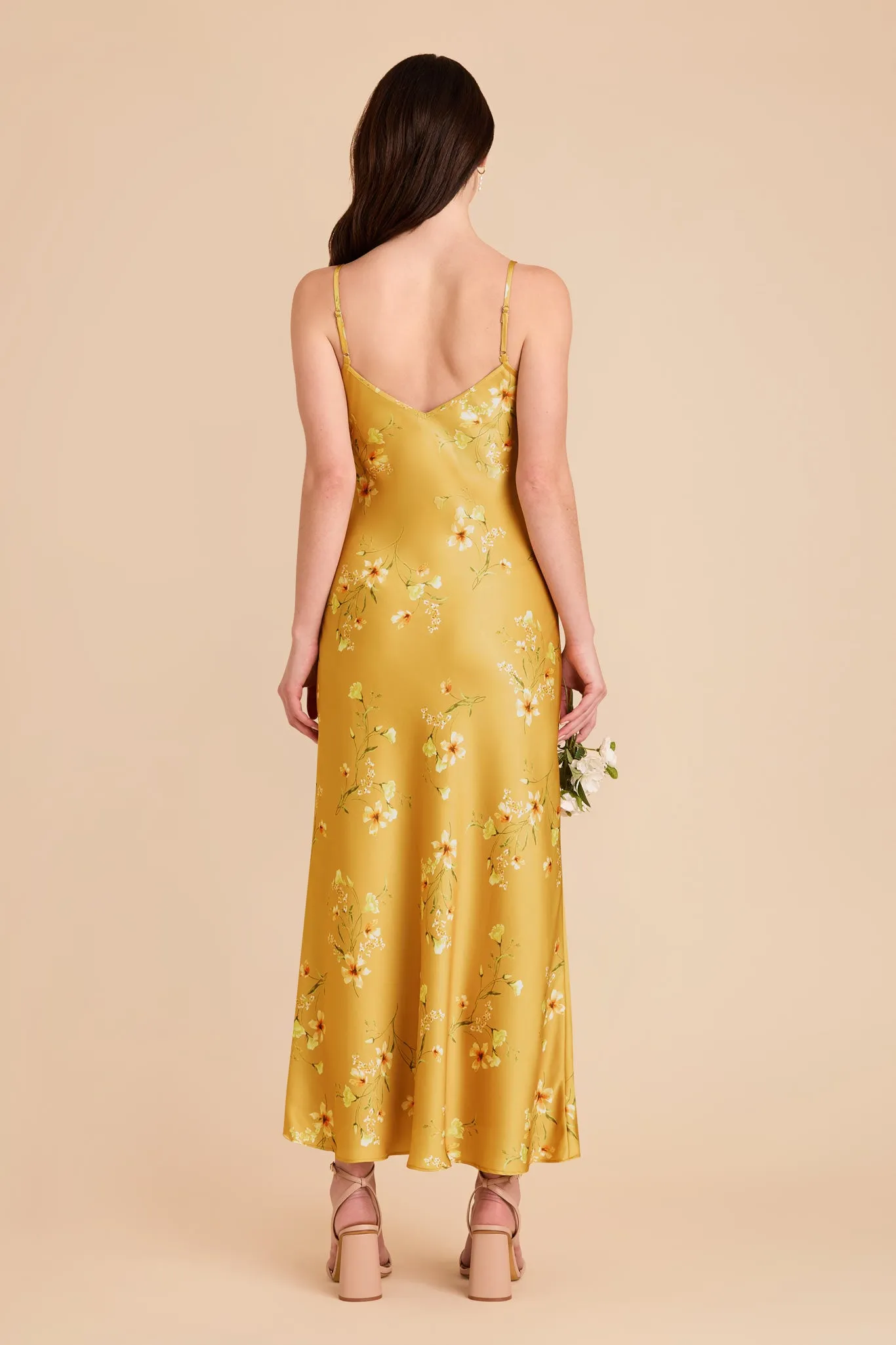 Alice Matte Satin Dress - Marigold Le Fleur sold by Birdy Grey product image thumbnail 4
